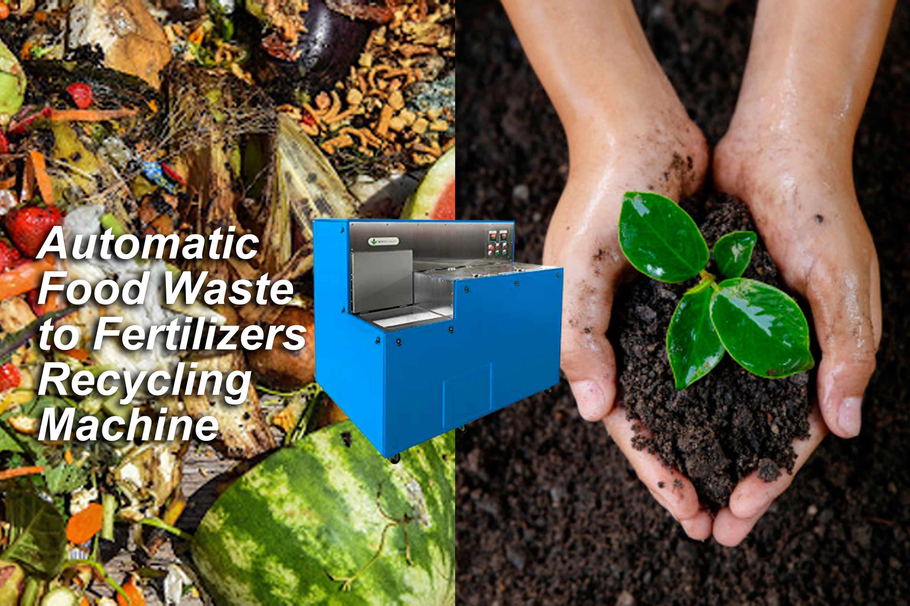 Automatic Food Waste to Fertilizers Recycling Machine